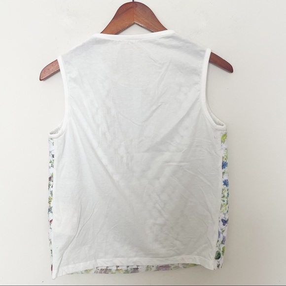 Giambattista Valli Womens Embroidered Embellished Sleeveless Top White Size M - Picture 4 of 8